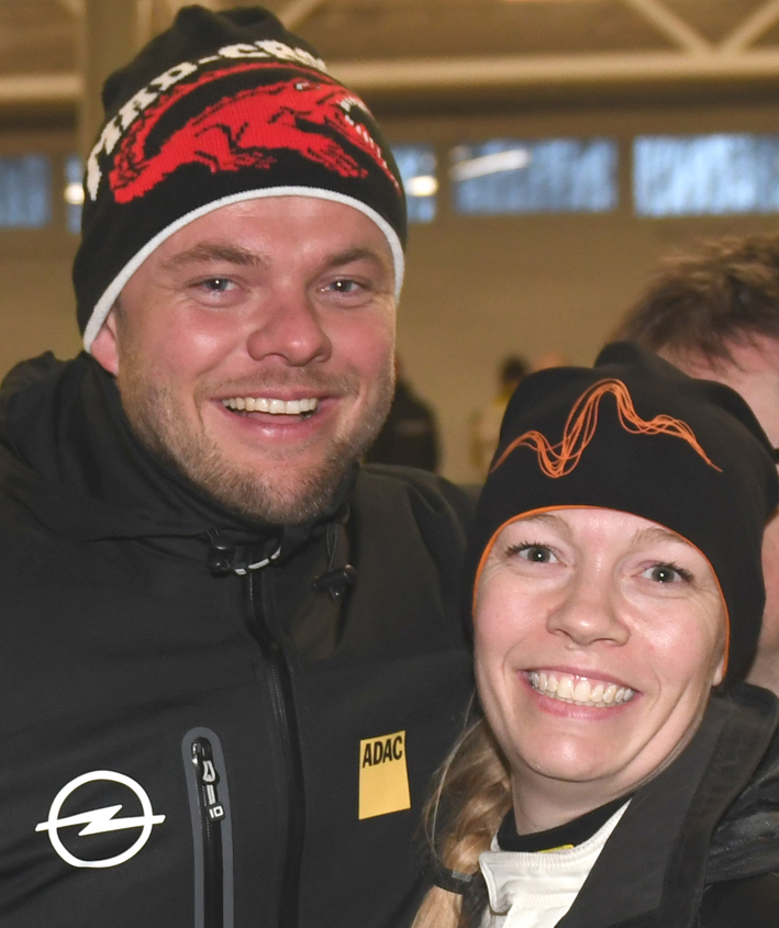 Marco Gersager og Carina Møller er klar til at give fuld gas i deres Opel Adam i det kommende WRC Rallye Deutschland
(Foto: MD/autoMOTIV-specialpress)